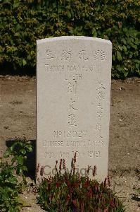 Tincourt New British Cemetery - Liu Wen Chu, 